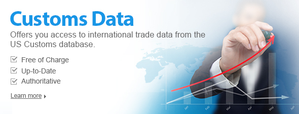 Customs Data: Offers you free trade data from US Customs